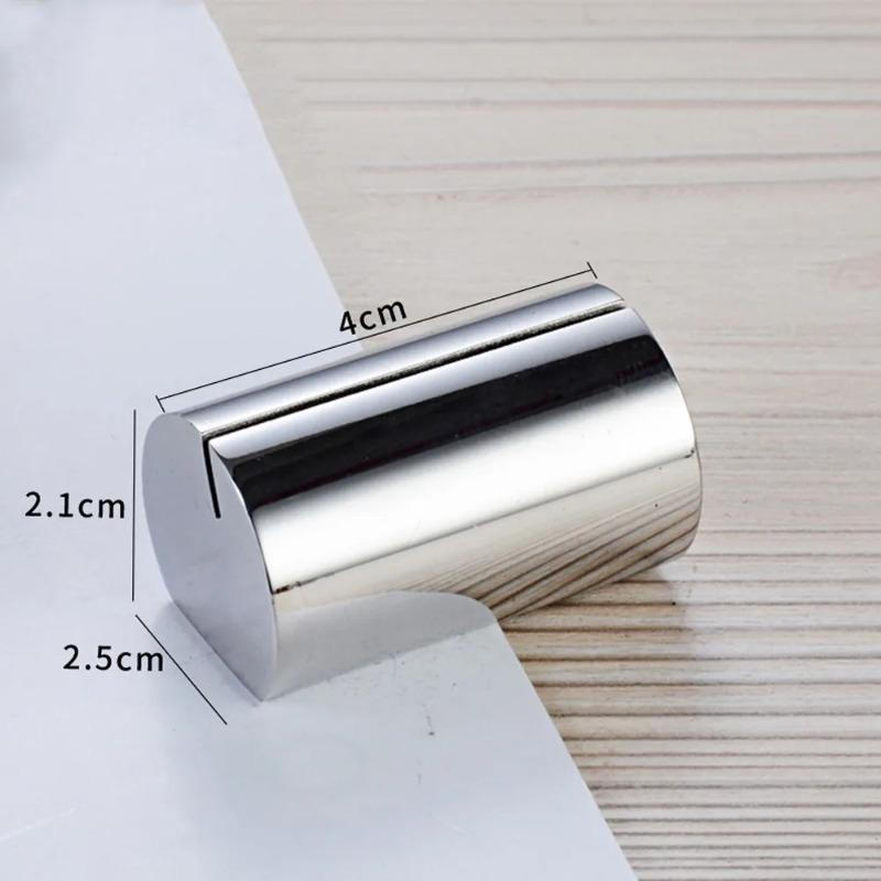 Stainless Steel Table Place Card Holder Solid Geometric Shape Menu Sign Holder Stable Table Number Display Stand Wedding Party