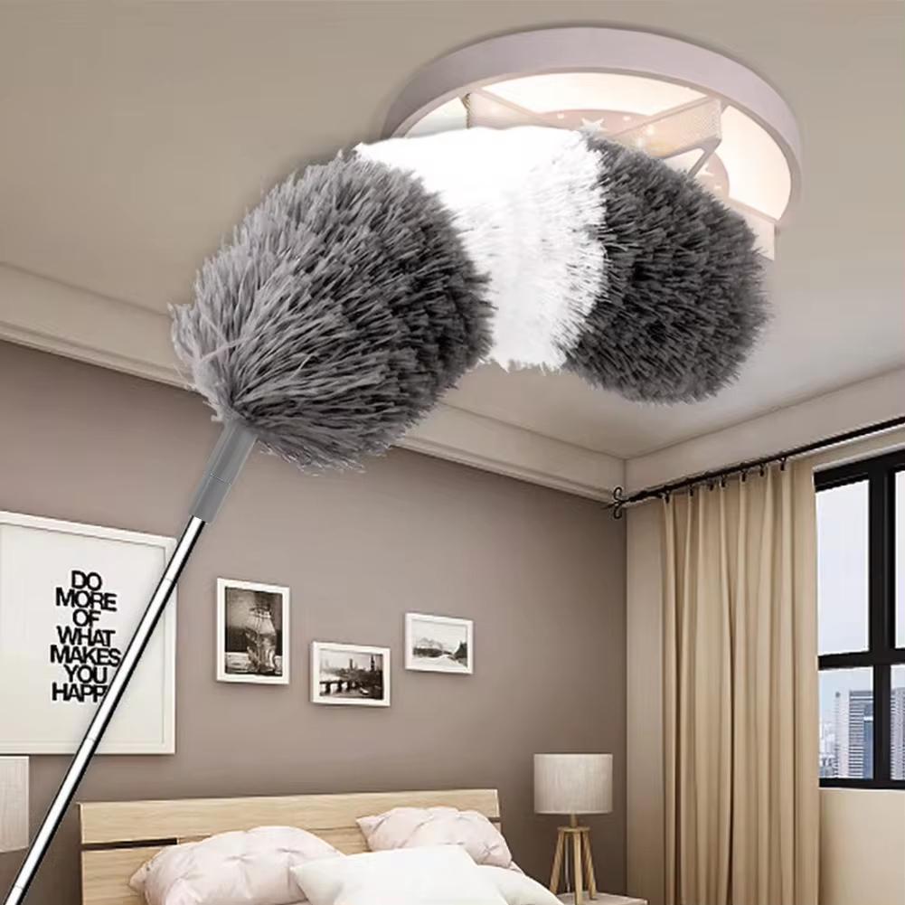 New Microfiber Duster Extendable Duster Cleaner Brush Telescopic Ceiling Microfiber Brushes Bendable Dust Cleaning