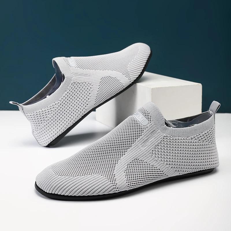 YRZL 2024 Men's Sports Flats Shoes Casual Breathable Walking Shoe Lightweight and Comfortable Mens Shoes Summer Vulcanized Shoes