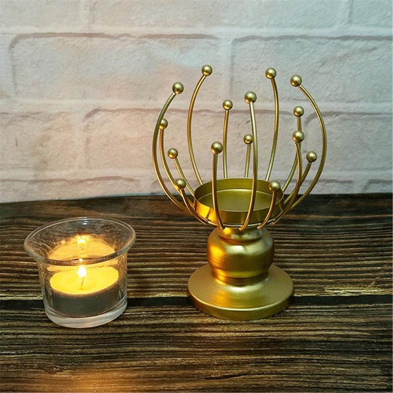 Wrought Iron Wedding Table Candlestick Decorations Home Candlelights Dinner Metal Candle Holder