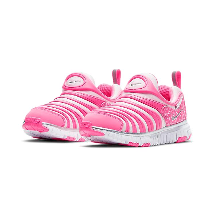 Nike Dynamo Free Low top Sports Casual Shoes Pink White Children Aged 3 7 Years Old DC3272-606