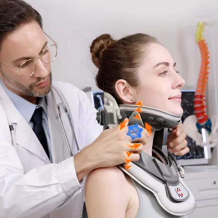 Medical Cervical Traction Correction Device Neck Pain Relief and Support Inflatable Pinched Nerve Neck Stretcher