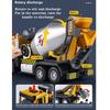 1/32 Scale Mixer Truck Alloy Car Model Diecasts Metal Toy Large Concrete Cement Truck Excavator Car Model With Sound And Light Collection Kids