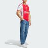 Adidas Ajax Amsterdam 23/24 Home Letter Print Colorblock Short Sleeve Soccer Jersey Men Tops Dark-Red HZ7725