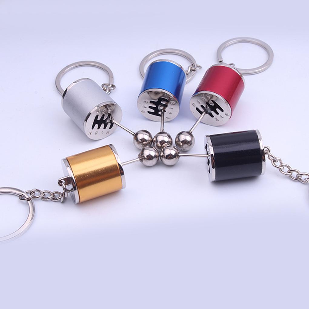 Key Chain Keychain Gearshift Knob Keyring Modified Polishing Practicing Replacement Decoration Driving Gearbox Gear Part