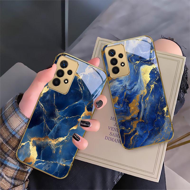 Marble texture map For Samsung A16 A15 A14 A13 A12 A26 A25 A23 A22 A21s A36 A35 A34 A33 A32 A31 A52 A73 A72 glass phone case