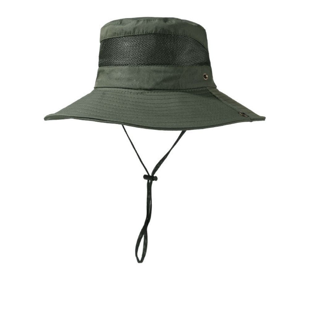 Adjustable Fisherman Hat Big Eaf Mountaineering Hat Portable Sunshade Hats  Unisex