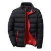Autumn and Winter Thick Mens Sports Cotton Jacket Stand Collar Cardigan Outdoor Cotton Jacket Casual Jacket Warm Cotton Clothing