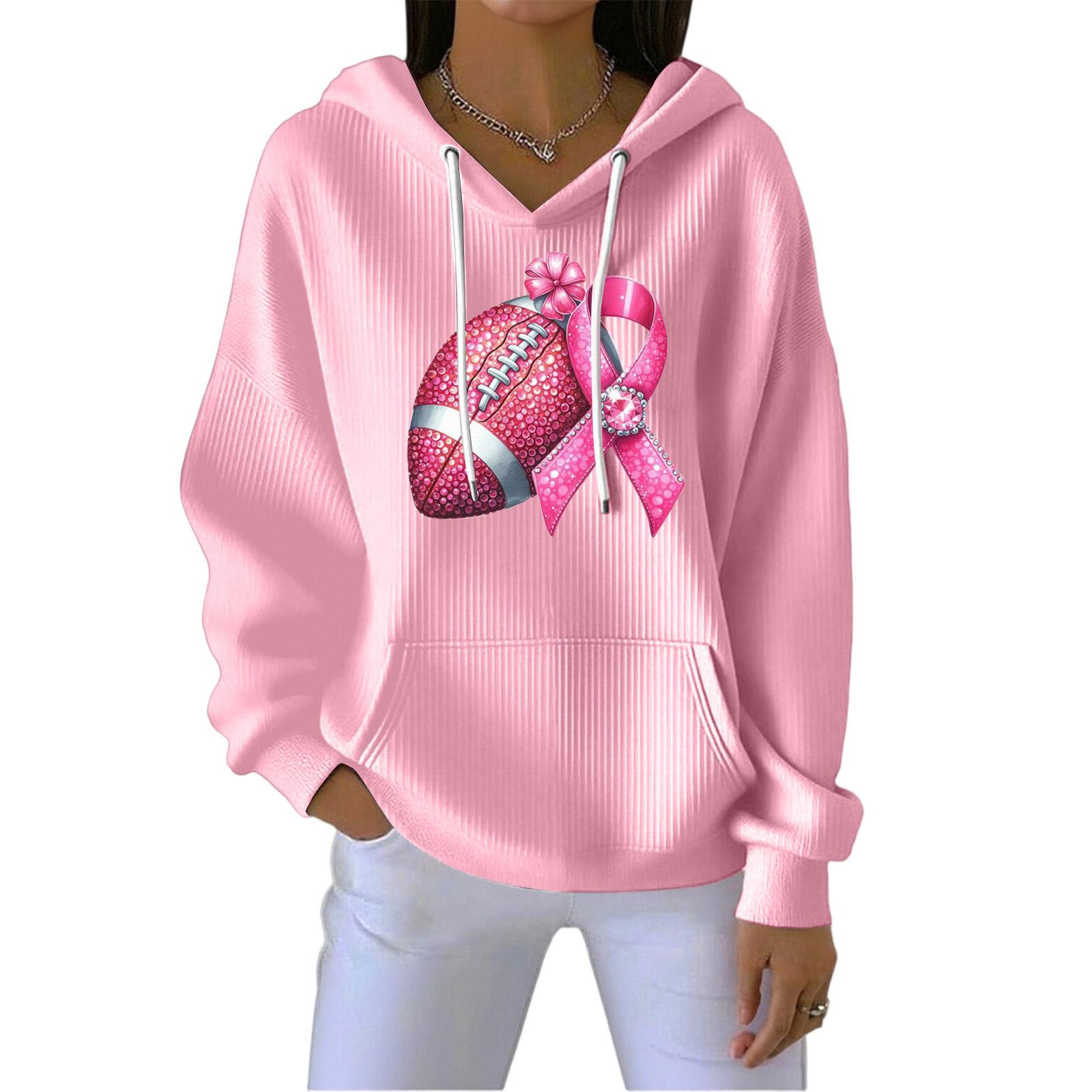 

Женская мода Повседневный пуловер с принтом ангела Спортивная толстовка с длинным рукавом XL розовый