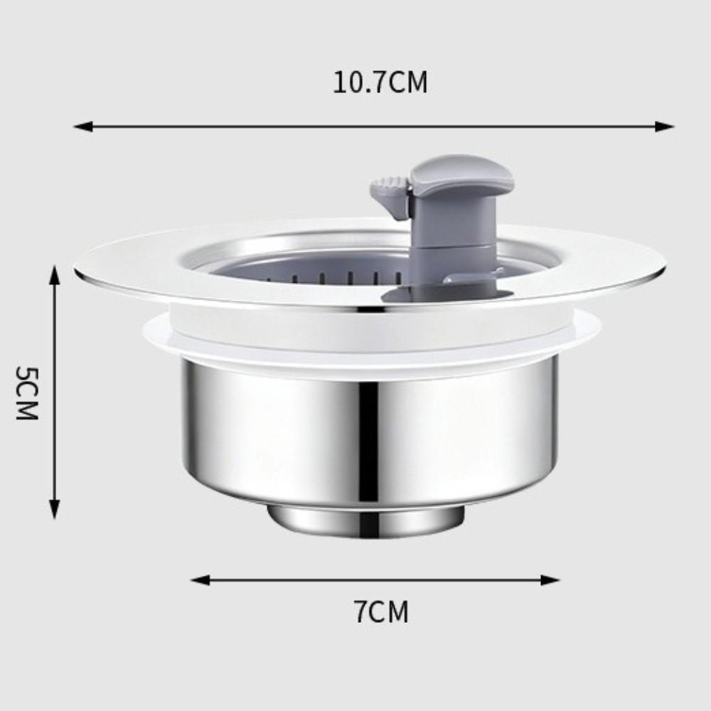 Stainless Steel Sink Drain Strainer Anti-blocking Waste Catcher  Kitchen Bathroom Accessories