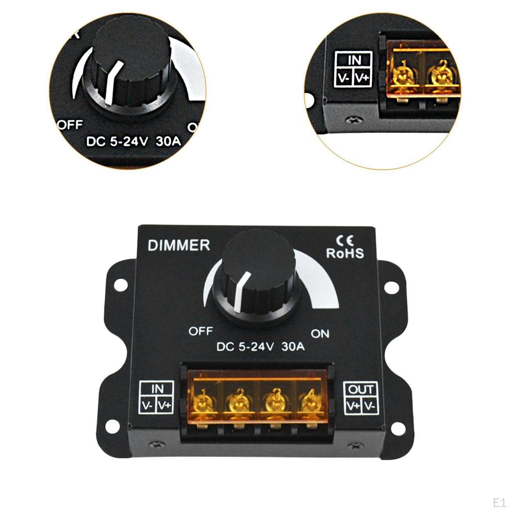 LED-Dimmschalter Drehknopf Unterstützt 12V/24V Ornament Robust Tragbar Dekorationen