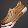 Mesh Hole Shoes Summer New Board Shoes PU Breathable Soft Sole Comfortable Casual Shoes