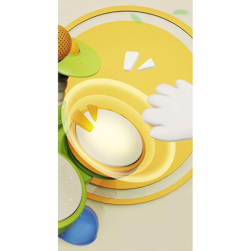 Wear Resistant Jazz Drum Set Toys Light Up Musical Montessori Toys Safe Kids Drum Set  For Toddlers