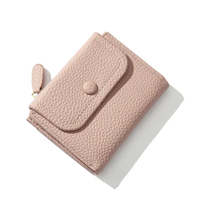 Women Wallets PU Leather Female Purse Mini Hasp Solid Multi-Cards Holder Coin Short Wallets Slim Small Wallet Zipper Hasp
