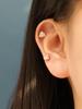 Minimalpiercing 14K Cubic Rose Piercing Earrings