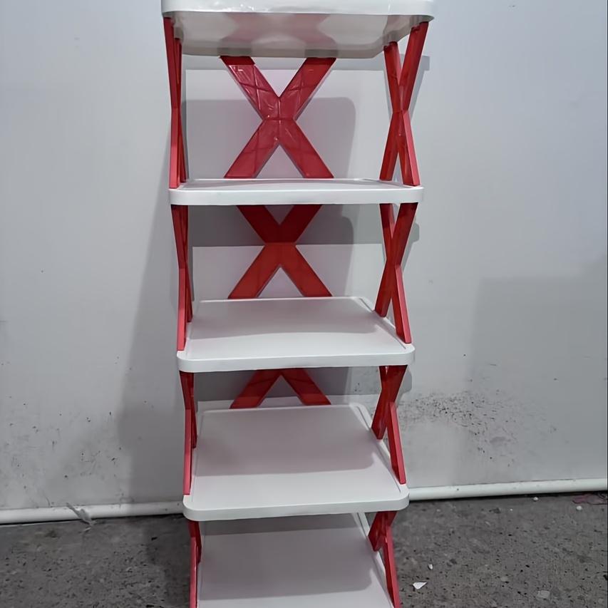 High Quality1pc Space-Saving Multi-Tier Shoe Rack Organizer, Plastic Shoe Storage Shelf, Narrow Doorway Shoe Cabinet for Home, Dormitory Use