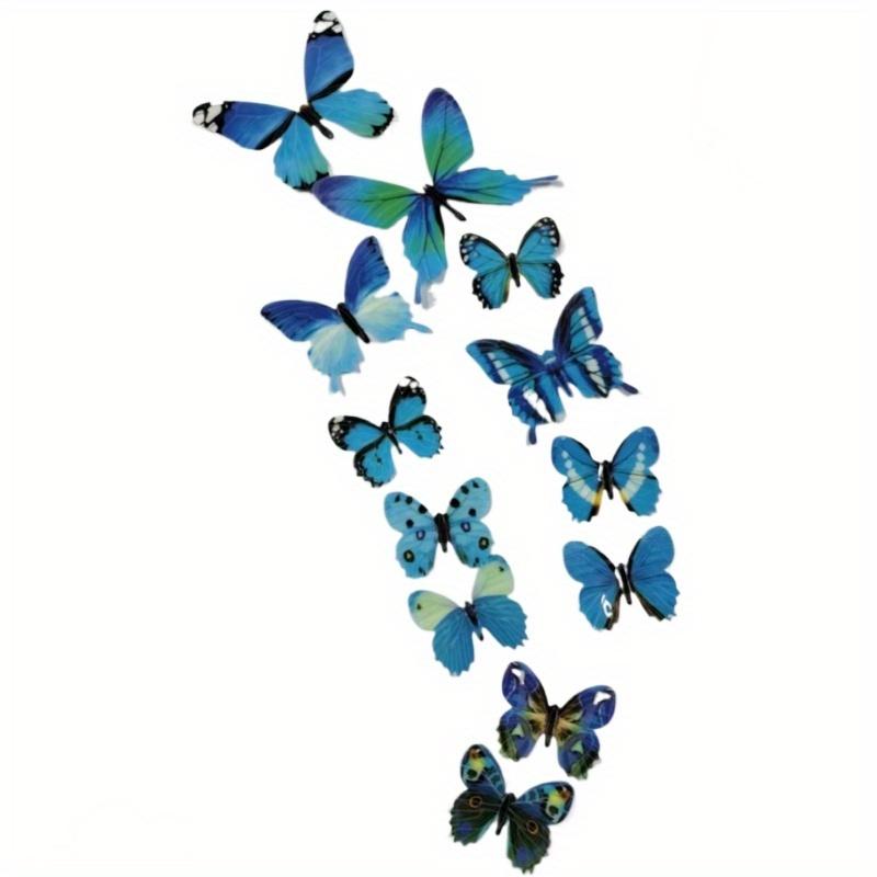 12PCS luminous butterfly wall sticker modern style 3D luminous sticker home decoration sticker