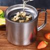 Fett Ölfiltertopf Edelstahlbecher Grillzubehör Thunfischsieb Aufbewahrungsdose Silber