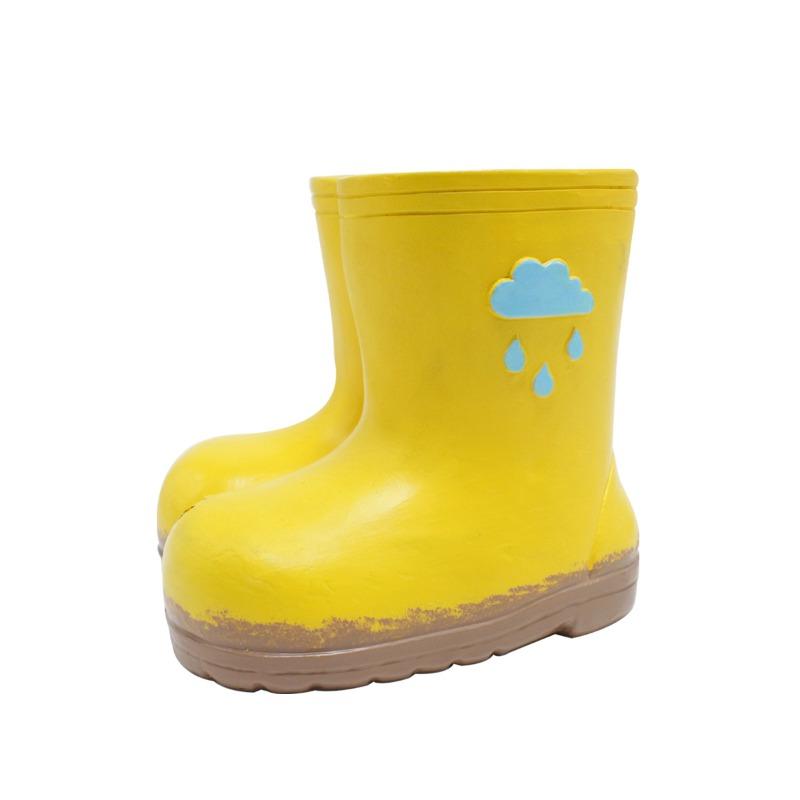 Резиновые сапоги, Украшения для цветочных горшков, Украшения для суккулентов в горшках для двора и сада, Маленькие прозрачные статуэтки для домашнего ландшафта Boot flowerpot