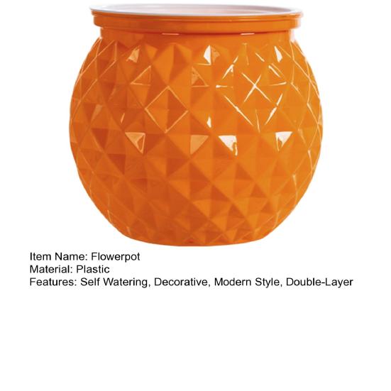 Self Watering Flowerpot with Transparent Bottle And Water Level View Self-Absorbing Cotton Rope Planter Double-Layer Flower Pot for Indoor Plants And