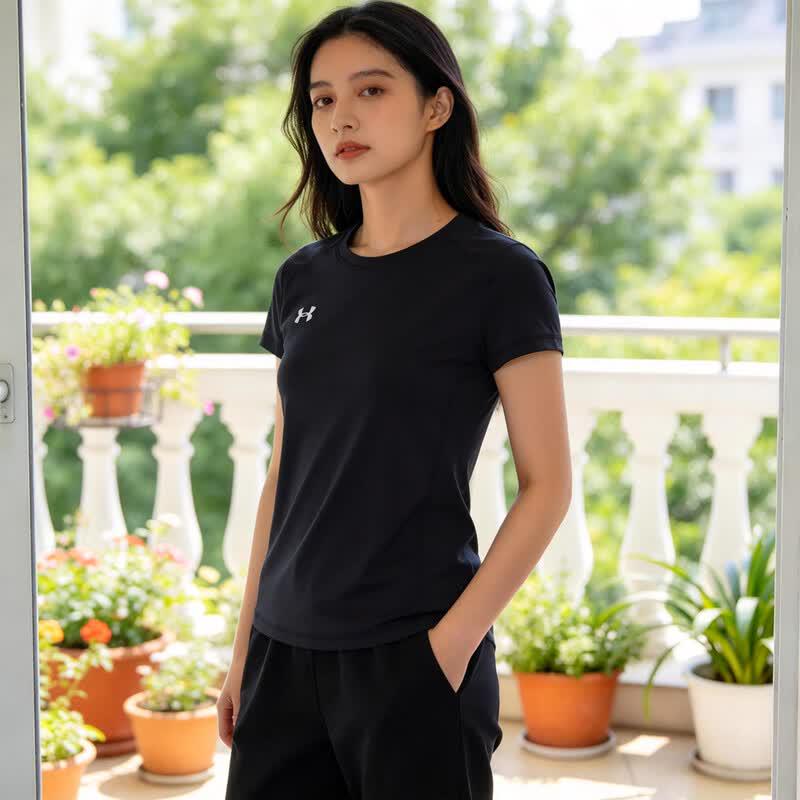 Under Armour Women s Summer Breathable Quick-Dry Crew Neck T-Shirt XL