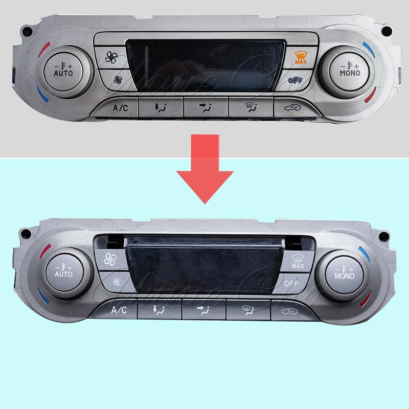 For Ford Focus MK2 Interior Decal Silver Button Repair Stickers For Air Conditioner For Ford Focus 2 Interior Tuning Accessories