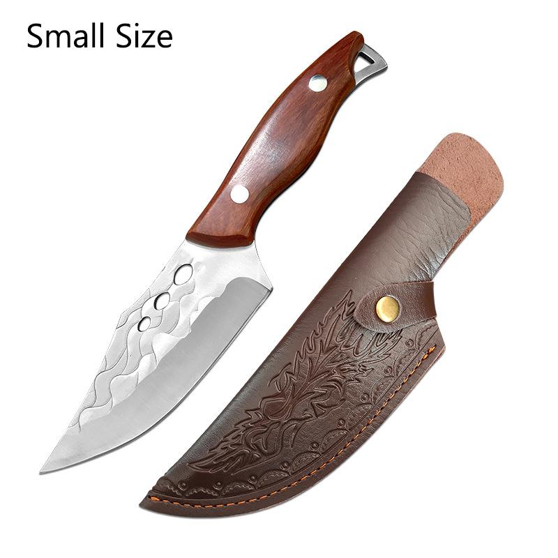 Handmade Forged Butcher Knife Kitchen Chef Cleaver Outdoors Fishing Utility Knife Meat Vegetable Cutting Boning Knife