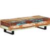VidaXL Coffee Table 120x50x30 Cm Solid Reclaimed Wood and Steel