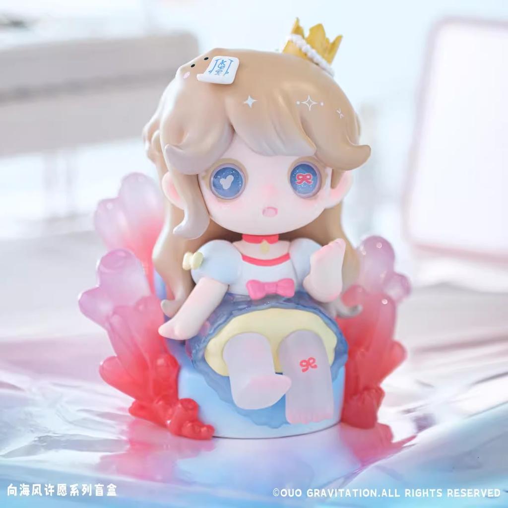 Keeno WISH ON THE SEA BREEZE Série Blind Box Roztomilá Q-Verze Pryskyřičný Model Stolní Trendy Ozdoba Designová Hračka Překvapivý Dárek