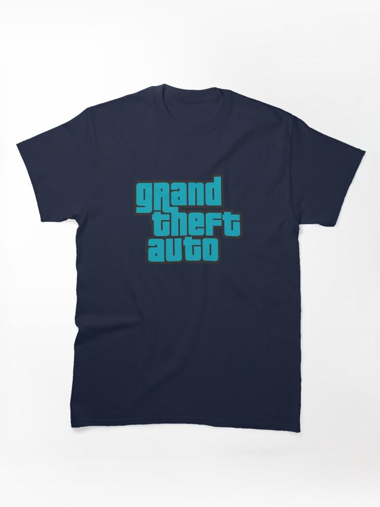 Grand Theft Auto GTA Grand Theft Auto Logo Cool Blue Classic T-Shirt