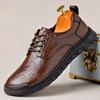 2026 Nuove Scarpe da Barca in Vera Pelle da Uomo Primavera Autunno Casual in Pelle Scarpe da Ufficio Comode per Esterno Designer Scarpe con Fondo Spesso