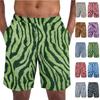 Men's Leopard Print Casual Shorts, Lightweight and Breathable