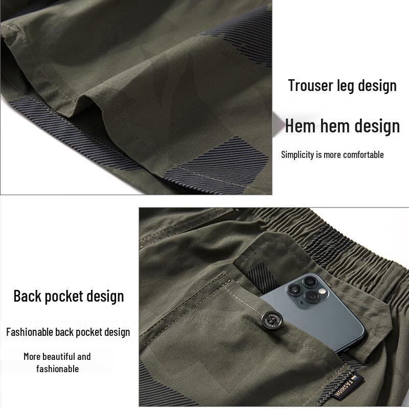 ROMON Men's Summer Thin Loose Casual Straight Sport Shorts