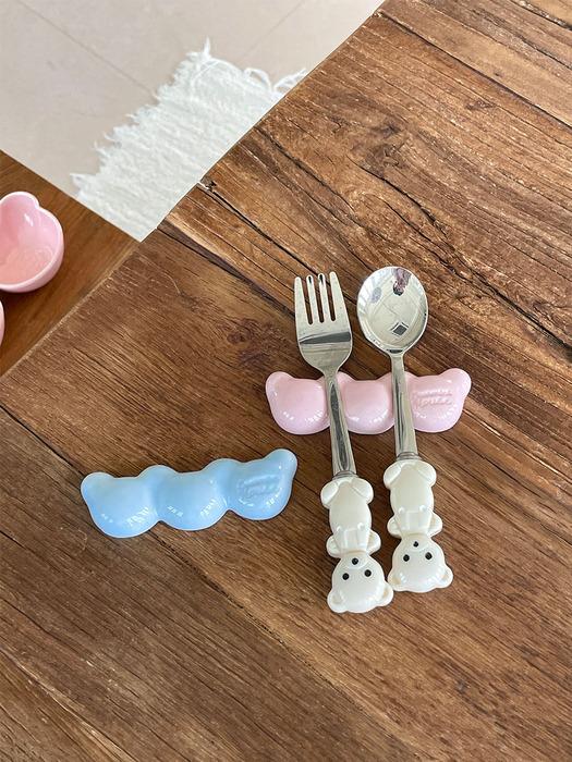 Dear Mini House Mini Bear Spoon Rest Blue