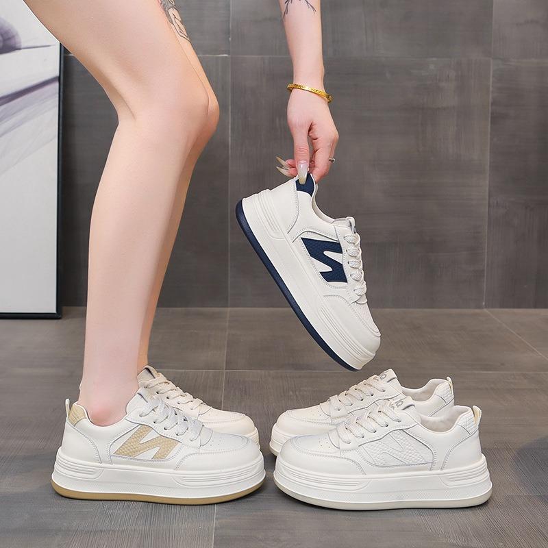 Premium thick-soled white shoes women's autumn new versatile heightening board shoes non-slip casual shoes