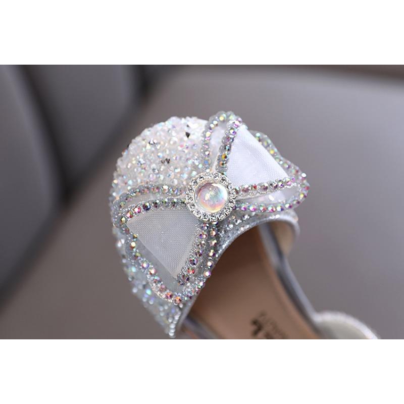 Autumn New Korean-style Girls' Bow Princess Girls' Small/medium/large Children's Leather Shoes Single Shoes
