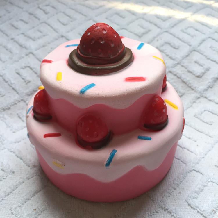 Squishy Strawberry Cake Model With Slow Rebound Pu Foam For Kids And Collectors