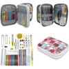 Crochet Hook Set, 85 Piece Crochet Tool, Ergonomic Knitting Needles With Complete Crochet Accessories And Bag With Double Zip