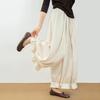 Japanese Fashion Cropped Pants Woman Vintage Baggy Lantern Trousers Women Spring Autmn Kawaii Ruffled Casual Pant Mujer