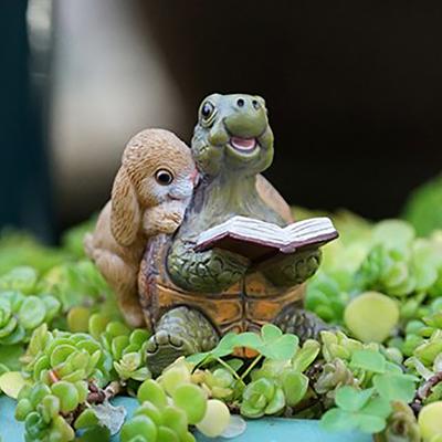 1 Stück Mini-Landschaftsschildkröten, Kaninchen, Igel, Statuen, Skulpturen, Yoga-Figur, Wohnzimmer, Heim, Aquarium, Dekor, Schreibtisch-Ornamente