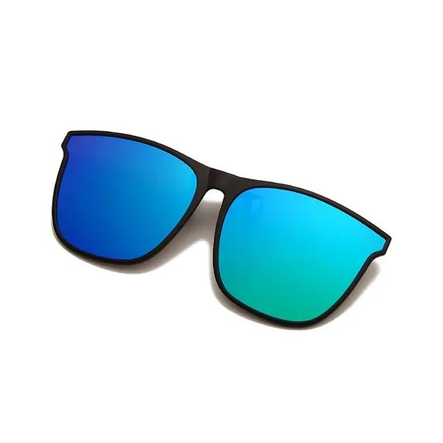 

Поляризованные солнцезащитные очки на клипсе, мужские фотохромные очки для водителя автомобиля, очки ночного видения, антибликовые винтажные квадратные очки Óculos