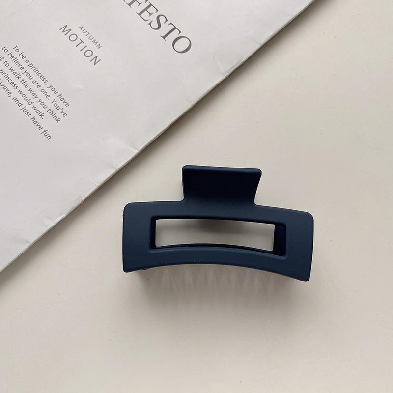 8.7cm Square Rectangle Simple Multi Colors Hair Claw Clips Middle Matte Hair Claw for Woman Girls