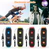 Electronic Whistle Crisp Sound High Decibel Compact Size Lanyard Design with LED Light Battery-operated Camping Electronic Whistle Outdoor Emergency