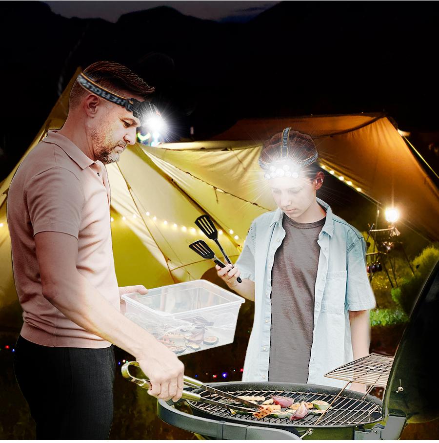 7LED Powerful Rechargeable Head Flashlight High-bright Headlamp Outdoor Waterproof Camping Hunting Hiking Adventure Headlights