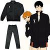 High Haikyuu Karasuno School Coat Jacket Pants Trousers Sport Cosplay Costume