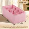 Underwear and Socks Organizer: Home Fabric 4-Piece Lidless Storage Set for Scarves, Socks, and Bras.