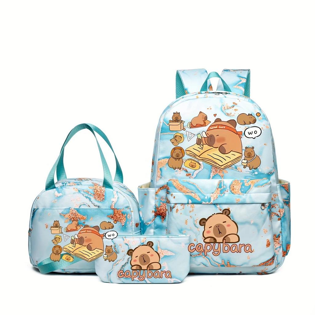Student Schoolbag Cartoon Cute Large Capacity Backpack Lightweight Waterproof Middle School Student Backpack