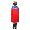 Costum Robă de Rege pentru Copii Pelerină Regală Mantaua Regelui cu Set Coroană și Sceptru Cosplay Rege Copil pentru Carnaval Paște Purim