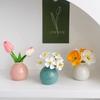 Mini Small Ceramic Vase for Simulating Flowers Home Living Room Bedroom Decoration Office Desktop Ornament Gift for Friends
