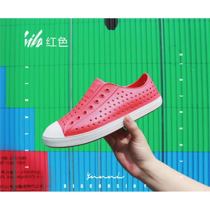 Hole Shoes Men's Bag Head Sandals Wading Beach Hollow Shoes Summer Breathable Non-slip Korean Version